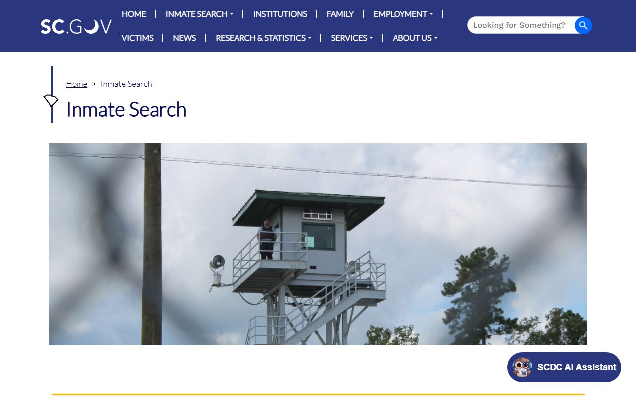 Barnwell County inmate records and SCDC inmate search disclaimer