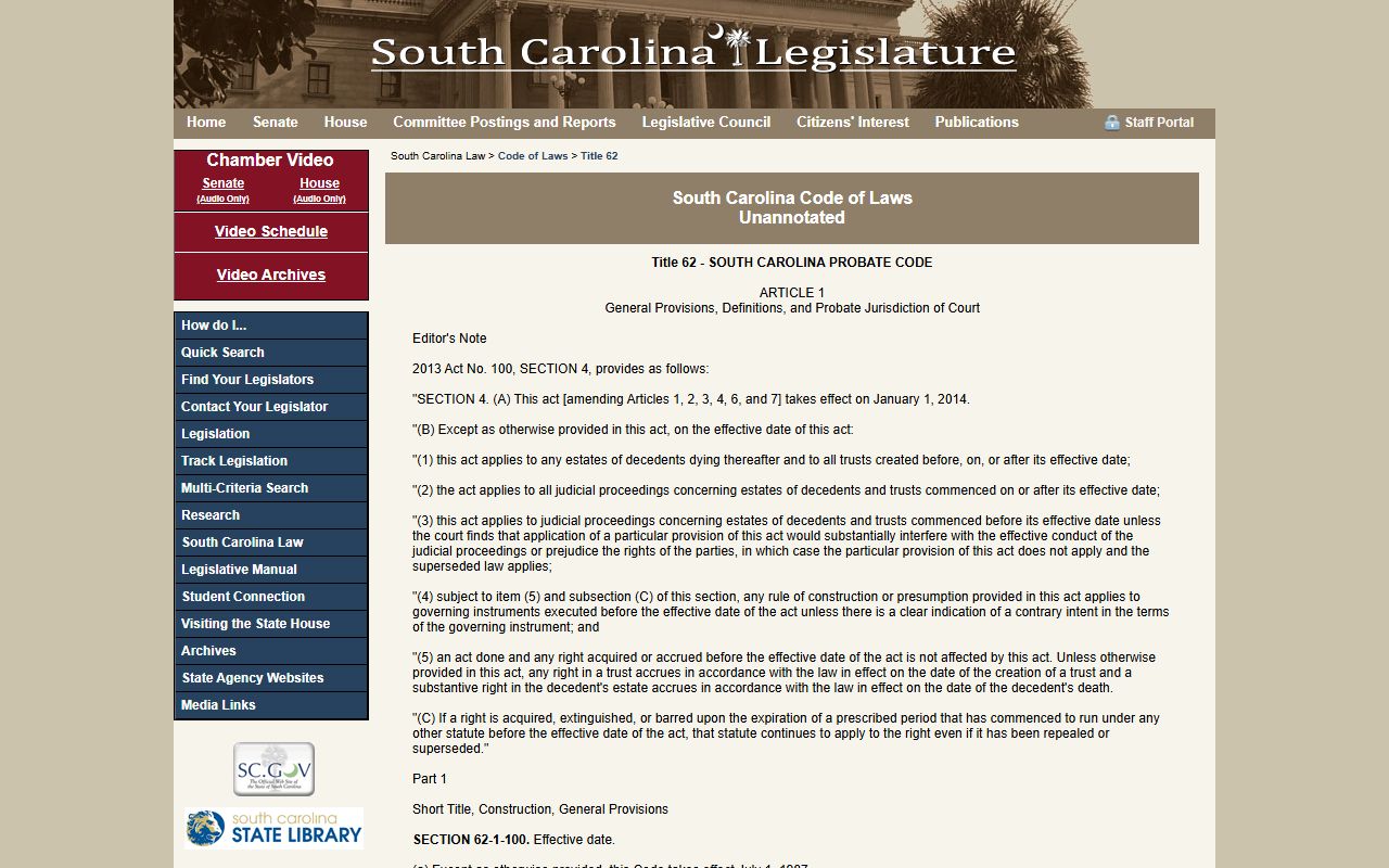Barnwell County marriage records and South Carolina Probate Code jurisdiction