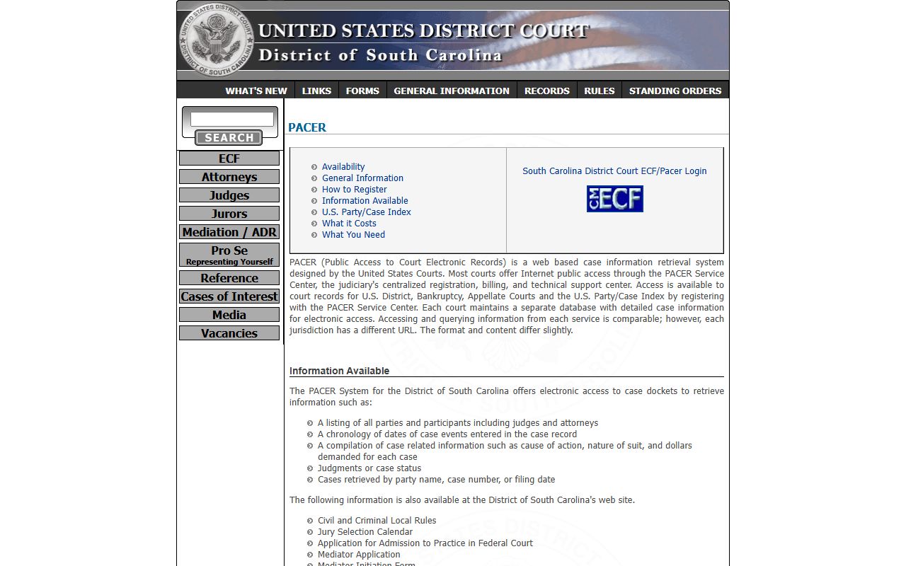 Barnwell County probate records and District of South Carolina PACER information