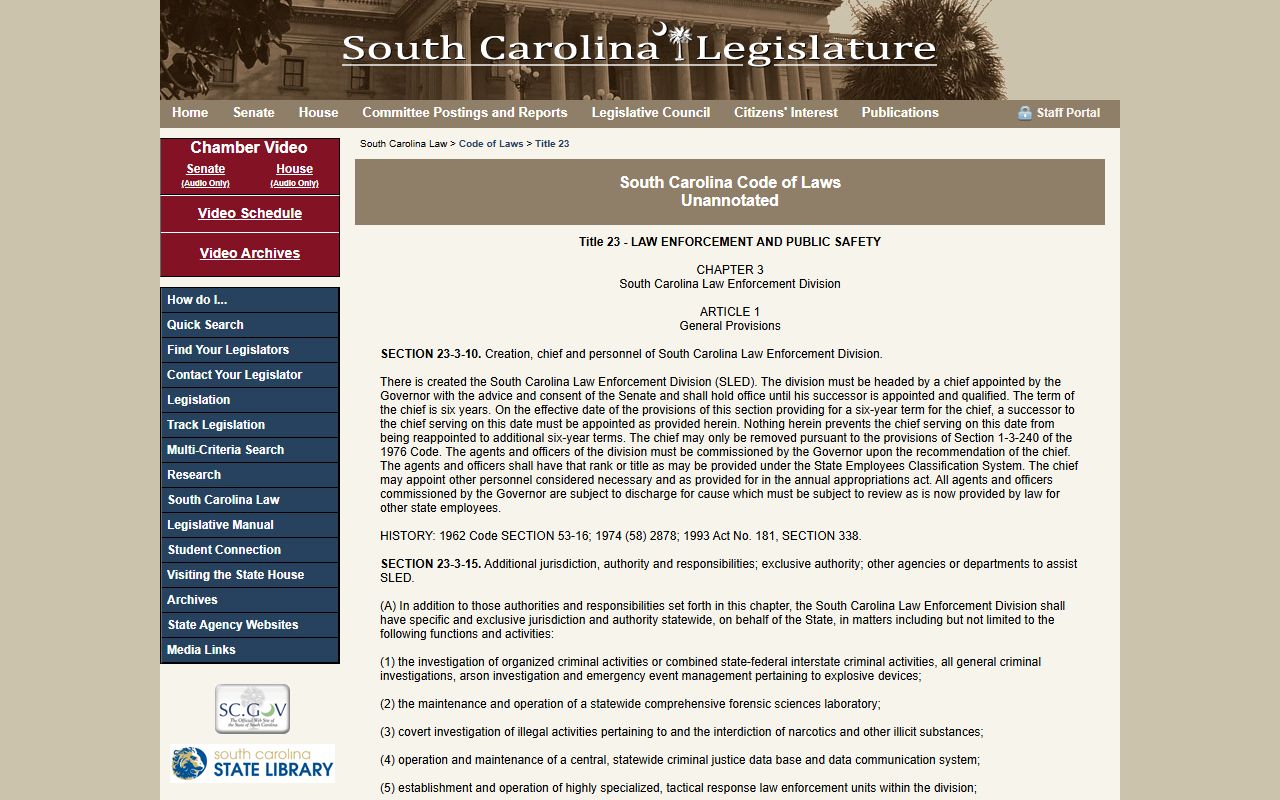 Barnwell County warrant records and South Carolina sex offender registry statute